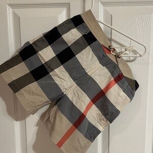 Stylish Burberry boy swim trunks